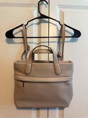 A New Day Taupe Mini-Backpack with Top Handles